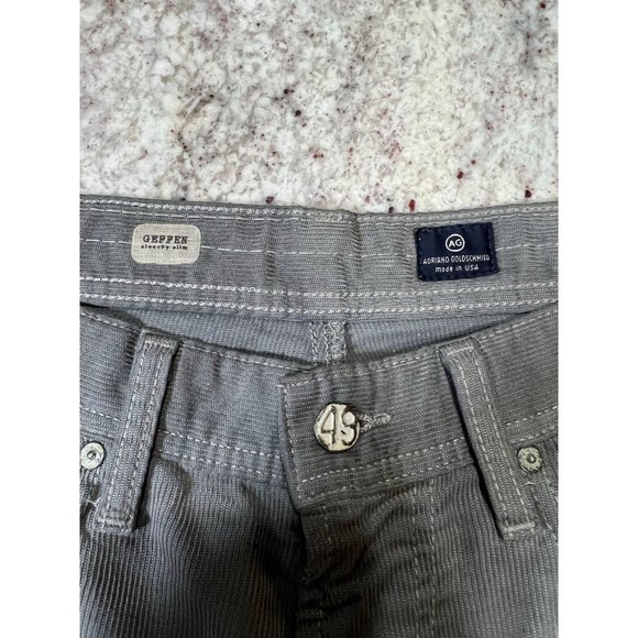 Adriano Goldschmied Iridescent Gray/Blue Corduroy Geffen‎ Fit Pants - Size 34x30 - Picture 3 of 7